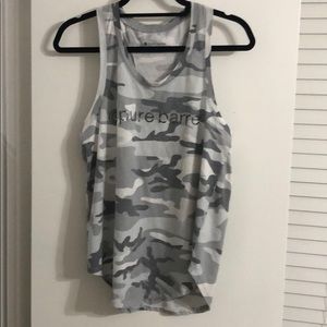 Pure Barre grey camo tank